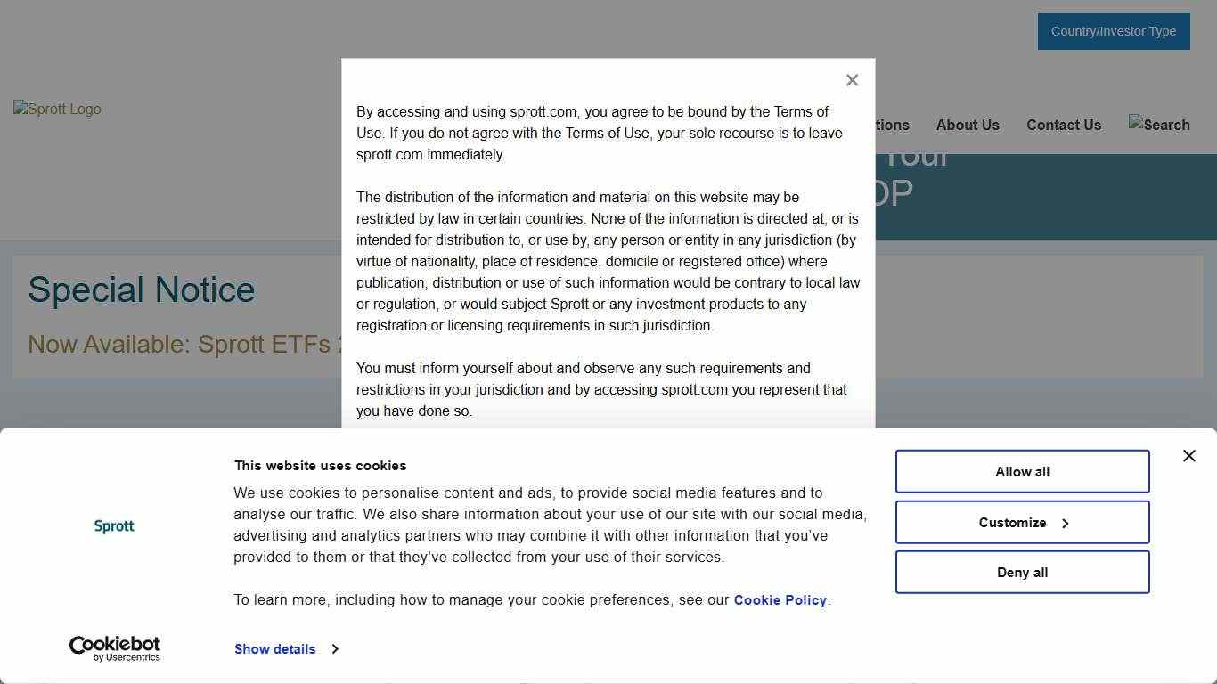 Sprott Homepage Sprott